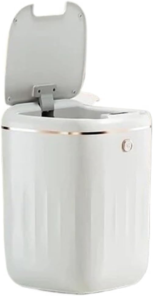 Motion Sensor Trash Can Automatic Sensor Trash Can 20L Light Induction Trash Can Fit for Smart Dustbin Toilet Wastebasket Lid Fit for Smart Home Bathroom Waterproof Trash Bin(Charge,B)
