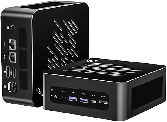 Ryzen AI 9 HX 370 Gaming Mini PC, USB4, 2x2.5G LAN, 2xNVMe, Win11, Metal