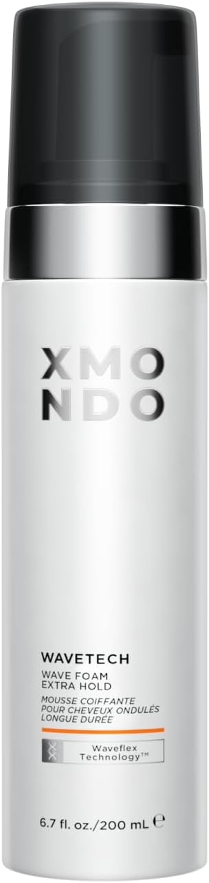 XMONDO Wavetech Extra Hold Wave Foam for Curl Definition, 6.7 Oz