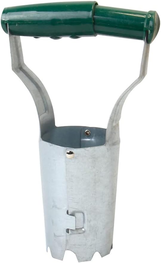 esowemsn 1PC Bulb Planter Metal Garden Bulb Planting Tool Handled Bulb Planter for Digging and Refilling Hole Consistent Planting Flowers