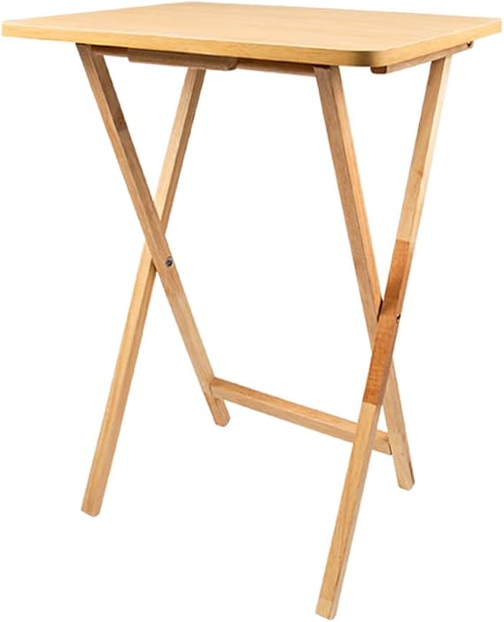 Anika 62090 Folding TV Table, Natural Wood, 38.5 x 48.5 x 65cm