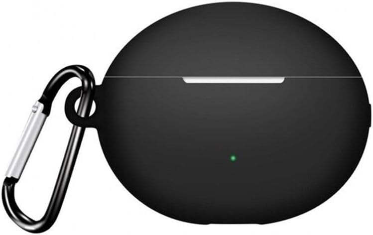Silicone full protection Hook case (black) Compatible with Nanospace HUAWEI FreeBuds 6i
