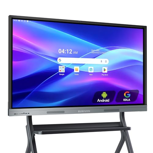 Smart Board 55 4K Interactive Whiteboard Google EDLA-Certified for Classroom Office Home School, OTA Software Updates 8GB RAM  128GB Storage