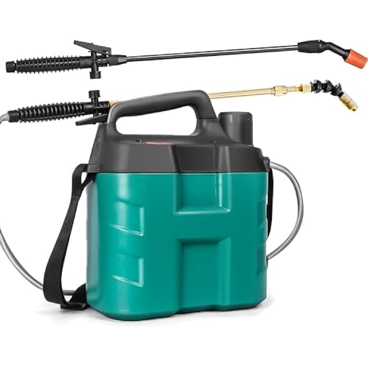 SWANSOFT 2.1 Gallon 8L Battery Powered Sprayer, Upgrade Electric Garden Sprayer, Battery Weed Sprayer with Two Spray Modes, Yard Lawn Water Sprayer with Replaceable Spray Rod