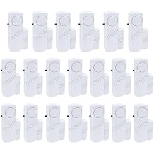 Door Window Alarm, 90DB Door Alarms for Kids Safety, Wireless Sensor Door Window Burglar Alarm-Window Pool Alarms for Home Office House, 20 Pack (20 Pack)