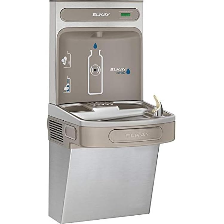 Elkay EZS8WSSK EZH2O Bottle Filling Station with Single ADA Cooler, Non-Filtered 8 GPH Stainless