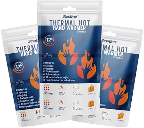 StopEver Thermal Hot El Isıtıcı 3lü Paket