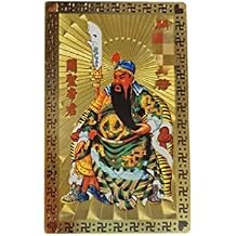 DMtse Chinese Feng Shui Amulet Card for Protection Guan Yu Guan Gong Army Protection Card for Good Luck Auspicious Success