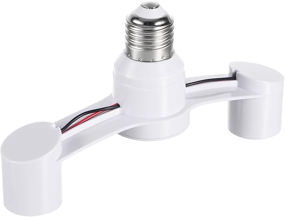 E27 Light Socket Splitter Double Light Bulb Socket Adapter Fireproof Pbt Lamp Converter for Led and Energy Saving Bulbs Home Office Corridor Workshop Use 7.08 X 3.93 X 1.18 in