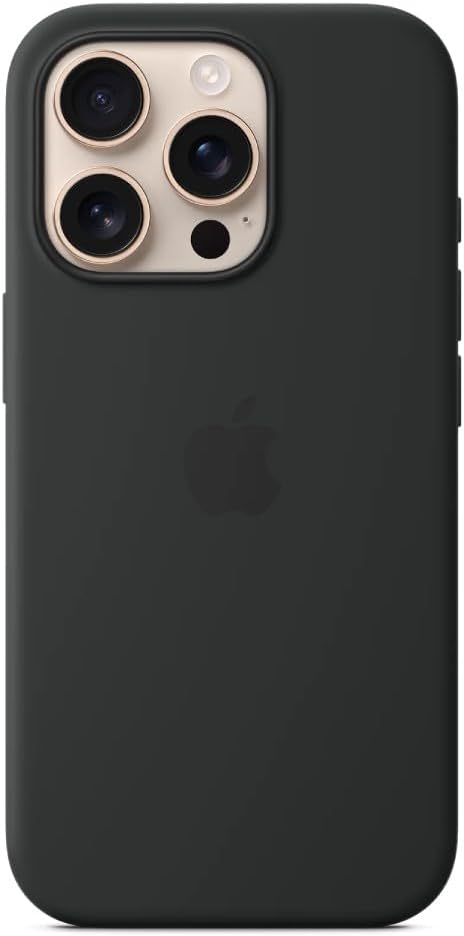 Apple iPhone 16 Pro Silicone Case with MagSafe - Black ​​​​​​​