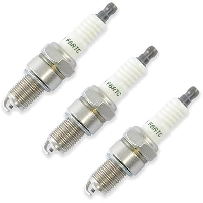 KIKITE F6RTC Spark Plug 3 Pack F6RTC F6TC NGK BPR6ES BP6ES WR6DC RN9YC,Compatible with Honda Gx160 Gx200 GX270 Gx390 Predator 212 Champion Generac Generator fit for MTD 951-10292751-10292