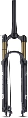 HIMALO 2627.529 Bike Air Fork Travel 100mm Mountain Bike Suspension Fork Remote Lockout 1-12 Tapered Tube Disc Brake Front Forks QR 9mmGold,29