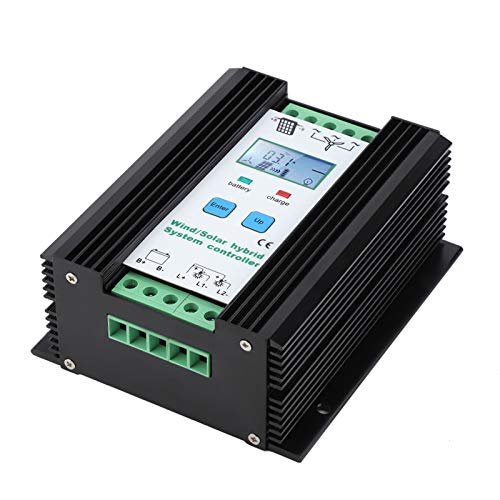 Cuifati Voltage Regulator, Charge Regulator, 12V/24V Wind and Solar Energy Hybrid Regulator, Wind Solar Charger Hybrid Controller for Street Lights