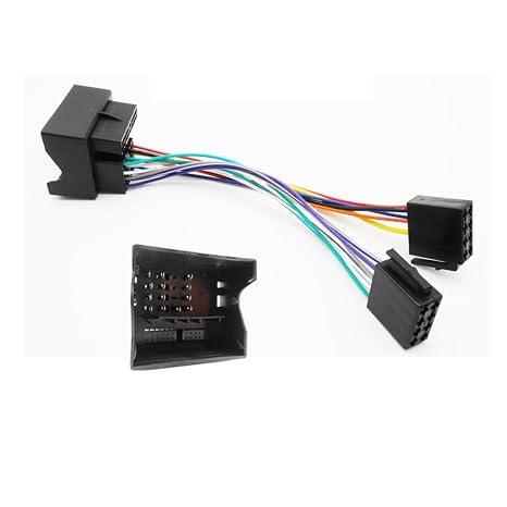 Quadlock Car Radio Stereo Wiring ISO Harness Adapter Cable 12V to Compatible for BMW Audi Volkswagen Seat Benz Opel Skoda Ford Benz