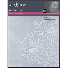 Altenew Poinsettia Cluster 3D Embossing Folder, Easy to Use Embossing Folders for Paper Crafting, Three-Dimensional Projects, Embossing Folders for Cardmaking, Scrapbooking, and Journaling