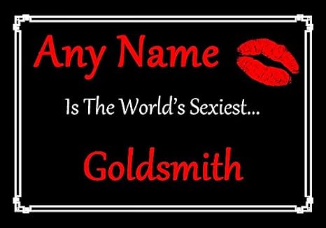 Goldsmith Personalised World's Sexiest Certificate