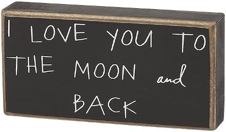 Collins to The Moon and Back Decorative Box Sign