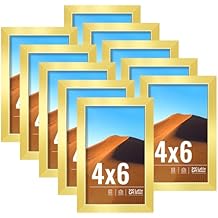 LaVie Home 4x4 Picture Frame White Set of 10, Display 4 x 4 Picture, Photo Frame Collage for Wall Gallery or Table Deco, Hanging or Tabletop Display
