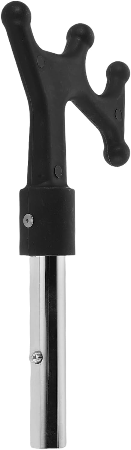BESPORTBLE Lifeboat Hook Telescoping Docking Tool Chrome-plated Iron Floating Design for Kayak Pontoon Boating Rescue