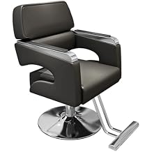 Salon Chair for Hair Stylist, Barber Chair Height Adjustable Hydraulic 360 Degree Swivel Styling All Purpose Beauty Spa Salon Equipment(K)
