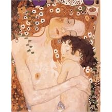 Wowdecor Paint by Number Kits for Adults Beginner, DIY Number Painting The Three Ages of Woman, Mother and Child by Gustav Klimt Famous Paintings 40x50 cm Wall Art Decor (No Frame)
