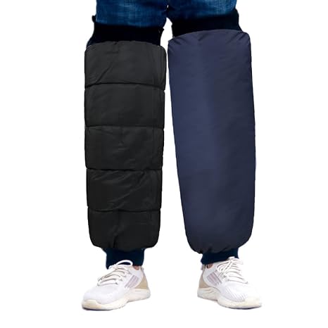 Motorcycle Knee Warmers Waterproof Knee Pads Leg Sleeves Zipper Leg Warmer Pad Winter Thermal Knee Brace Motorcycle Leg Gaiters Driving Knee Pads Protectors for Skiing Snowboarding Cycling Arthritis