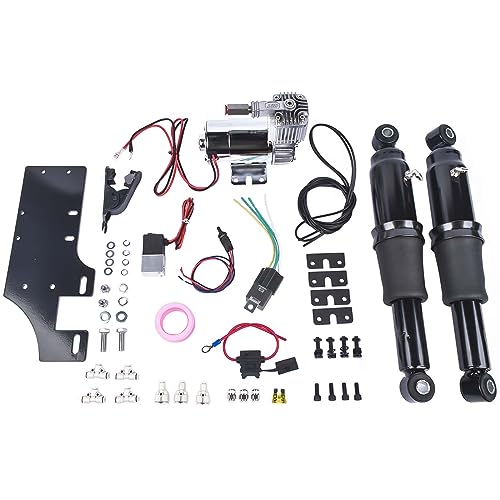 Rear Air Ride Suspension Set Replacement for Harley Davidson Touring Street Glide Bagger Models 1994-2023