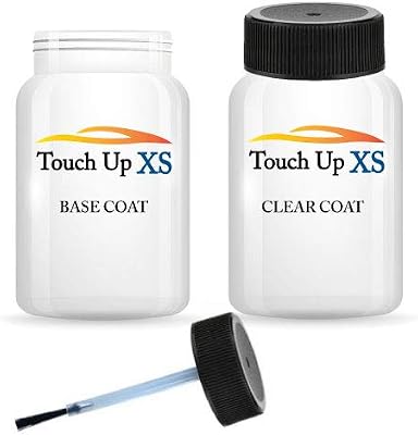 TouchupXS-Perfect Match For Honda Motorcycle PB214M Light Blue 2oz Basecoat and Clearcoat With E-Z Dabber