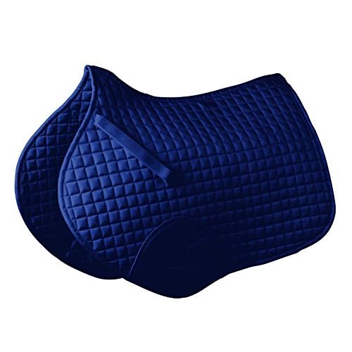 Roma Mini Quilt Shaped Saddle Pad, Navy, Full