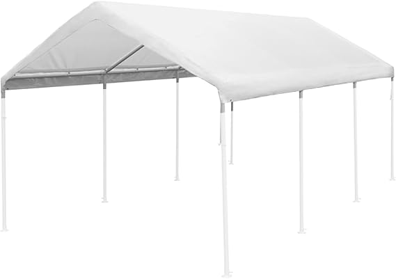 King Canopy Replacement Drawstring Cover 10-ft by 20-Ft, fits 10-ft 8-in by 20-ft A-Frame, White