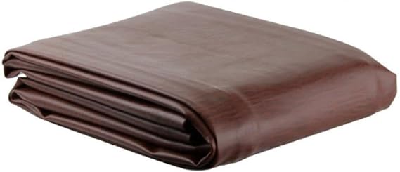Ozone Brown Leatherette Pool Table Cover - 8 Foot