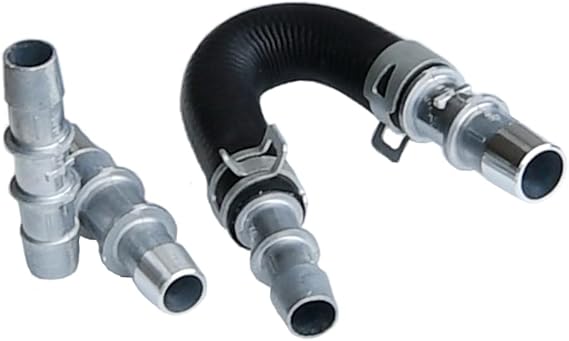 DFuerdivn 626-001 Engine Heater Core Bypass Hose and 5/8" and 3/4" hose fittings Kit Universal fit Car Engine Heater Core Bypass Hose Assembly