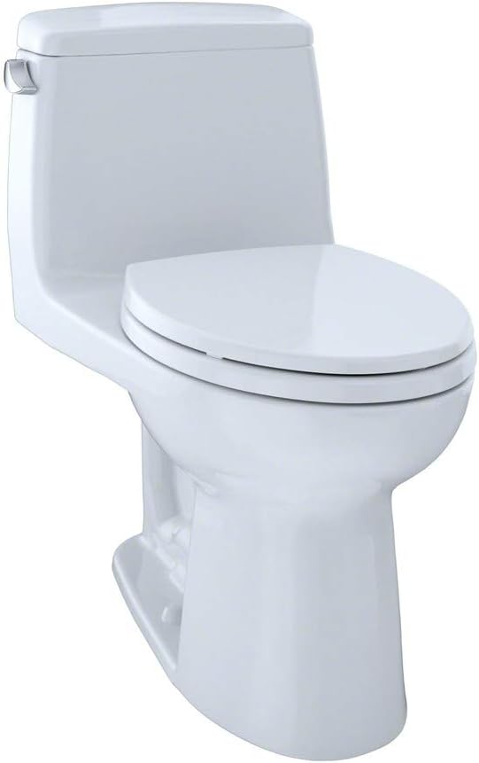 TOTO Eco UltraMax One-Piece Elongated 1.28 GPF ADA Compliant Toilet, Cotton White - MS854114EL#01