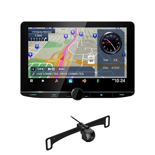 KENWOOD DNR1007XR eXcelon 10.1 High Definition Navigation Car Stereo Receiver Plus KENWOOD CMOS-240U Universal Backup Camera