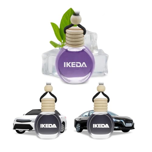 Ikeda Car Air Freshener: Hanging Smell Air Freshener | Car Scent |10ml Round Hanging Decoration | Long Lasting Fragrance | For Auto Home | 1pcs