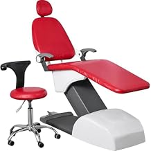 4Pcs/Set Protective Full Dental Chair Cover, Headrest Backrest Protector, Dentist Equipment, PU Dustproof Waterproof Non Slip Easy Clean Protective Dentist Chair Cover For Dental Hospitals(Color:Red)