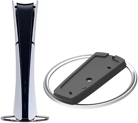 PS5 Console Vertical Stand for PlayStation 5 Slim Disc and Digital Edition Solid Base Accessories