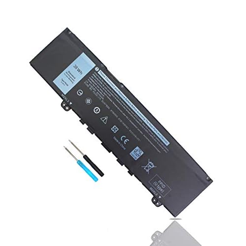 38WH F62G0 New Laptop Battery for Dell Inspiron 13 7000 7370 7373 7380 5370 7386 2-in-1 P83G P83G001 P87G P87G001 Vostro 5370 13-5370-D1505G D1525S D1605S Series F62GO RPJC3 39DY5-