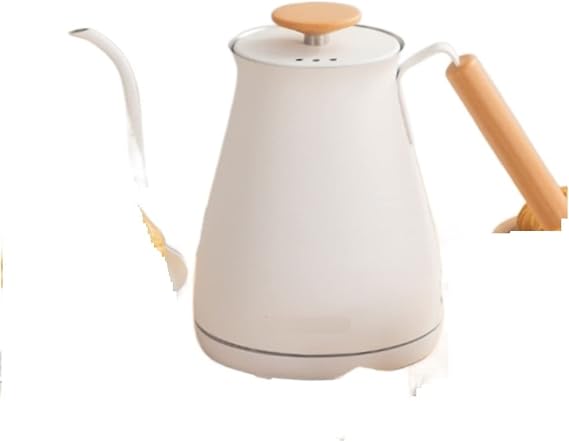 Coffeemaker Pots 220V 1L Gooseneck Kettle Electric Kettle Stainless Steel Drip Coffee Tea Auto-Off Electric Teapot(Black)
