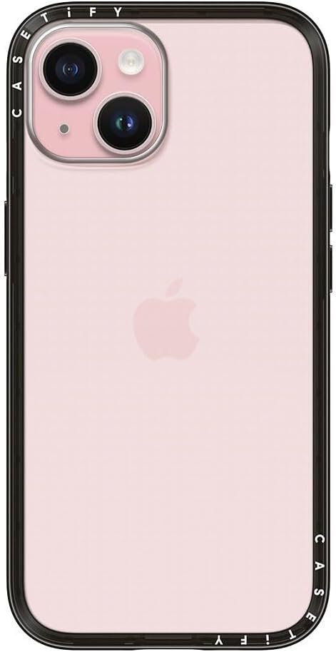 CASETiFY for iPhone 15 Case - Compact Clear Black