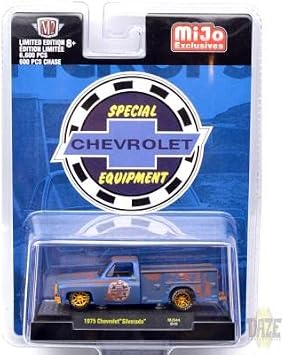M2 MACHINES 1:64scale SPECIAL MiJo EXCLUSIVE - MiJo EXCLUSIVE - 1975 CHEVROLET SILVERADO - UTILITY TRUCK "CHEVROLET SPECIAL EQUIPMENT" (CHASE CAR) M2 MACHINES 1:64 MiJo Exclusive - 1975 Chevy