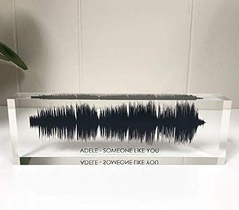 Artblox Soundwave Art With Scannable Qr Code Any Video Voice Recording Baby Heartbeat Or Song To Acrylic Glass Spotify Plaque Mothers Day Customized Gifts