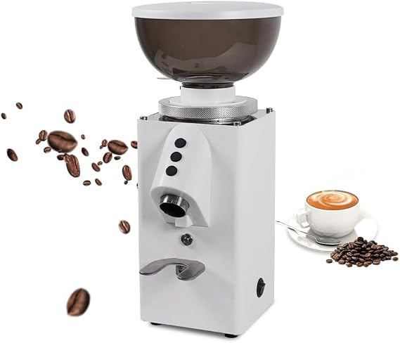 Coffee Grinder with 500g Hopper - Electric Flat Burr Mill for Home and Commercial Use for Espresso to Pour Over