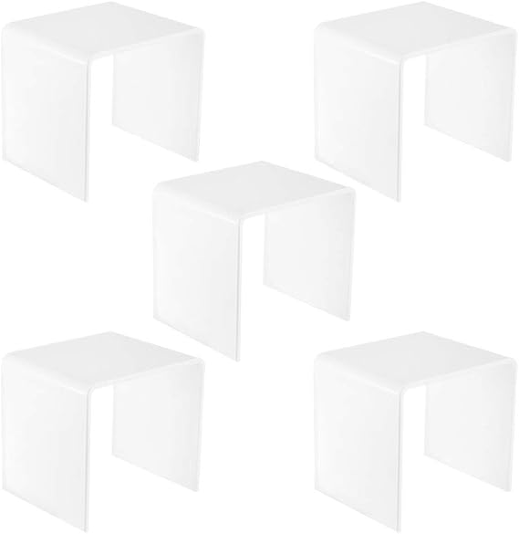 Mirart Acrylic Display Risers 2" wide MultiPack (5, White)