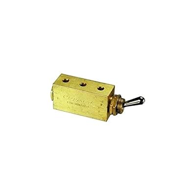 Clippard MTV-4 4-Way Toggle Valve, Enp Steel Toggle, #10-32