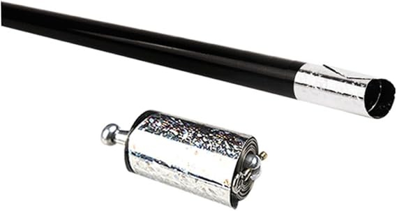Trick Prop Metal Appearing Cane Trick Prop Telescopic Trick Wand Stretchable Extendable Out Trick Props Pocket Staff Black