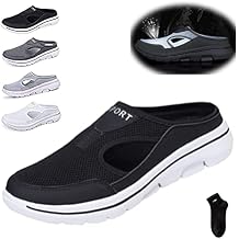 Men's Comfort Breathable Support Sports Sandals, Heelless Air Breathable Mesh Sport Sandals, High Elasticity Non-Slip Walking Shoes for Mens and Womens