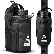 Magnetic Gym Bag for Men and Women Padded Strap, 4 Strong Magnets, Fits 64oz Bottle Small Crossbody Pouch with Phone Pocket for Travel, Sports, Fitness, Work Gym Accessories & Gifts
