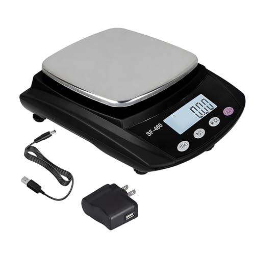 Eosphorus Science Digital Lab Scale Analytical Balance for Laboratory 0.01g Accuracy Electronic Scientific Weighing Device for Education Chemistry and Jewelry Carats, Ounces and Grams Black