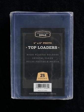 Cardboard Gold 4 x 6 Top Loaders (500ct - 20 Packs) - Next Generation Archival Protection